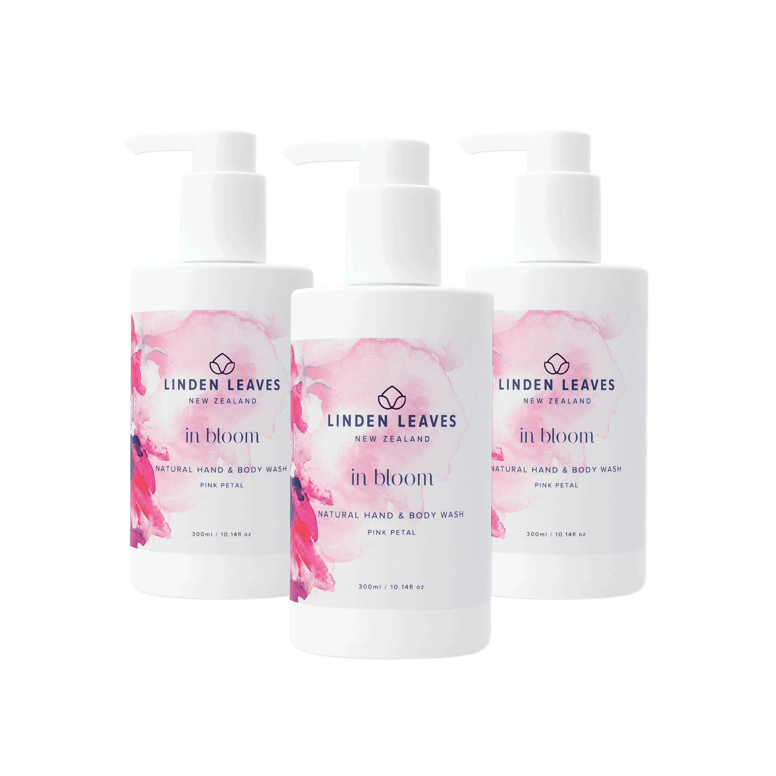 Pink Petal Hand And Body Wash Triple Bundle