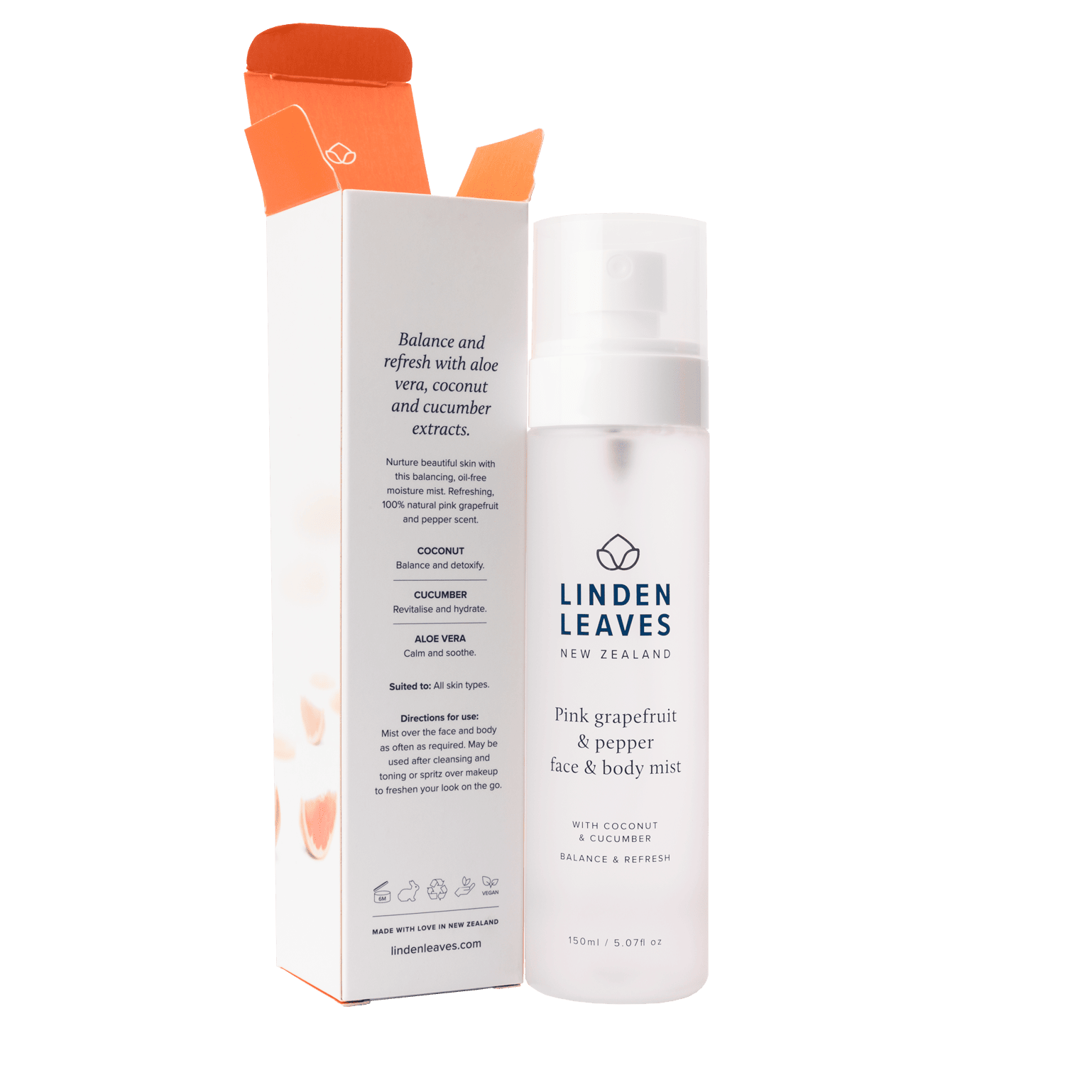 Pink Grapefruit & Pepper Face & Body Mist