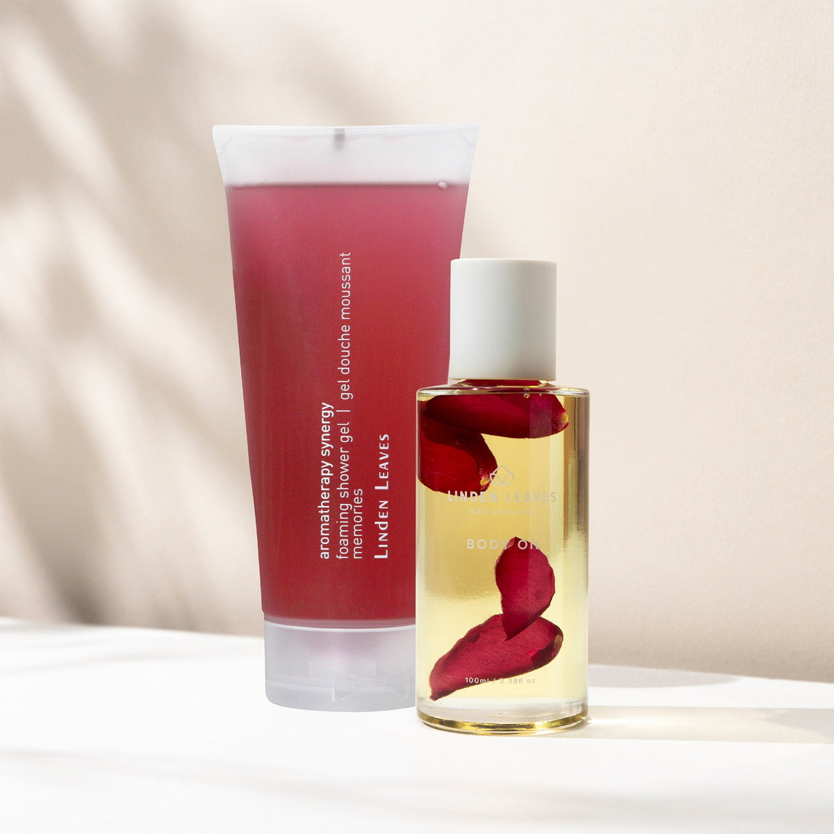 Memories Body Oil 100ml & Shower Gel | Linden Leaves