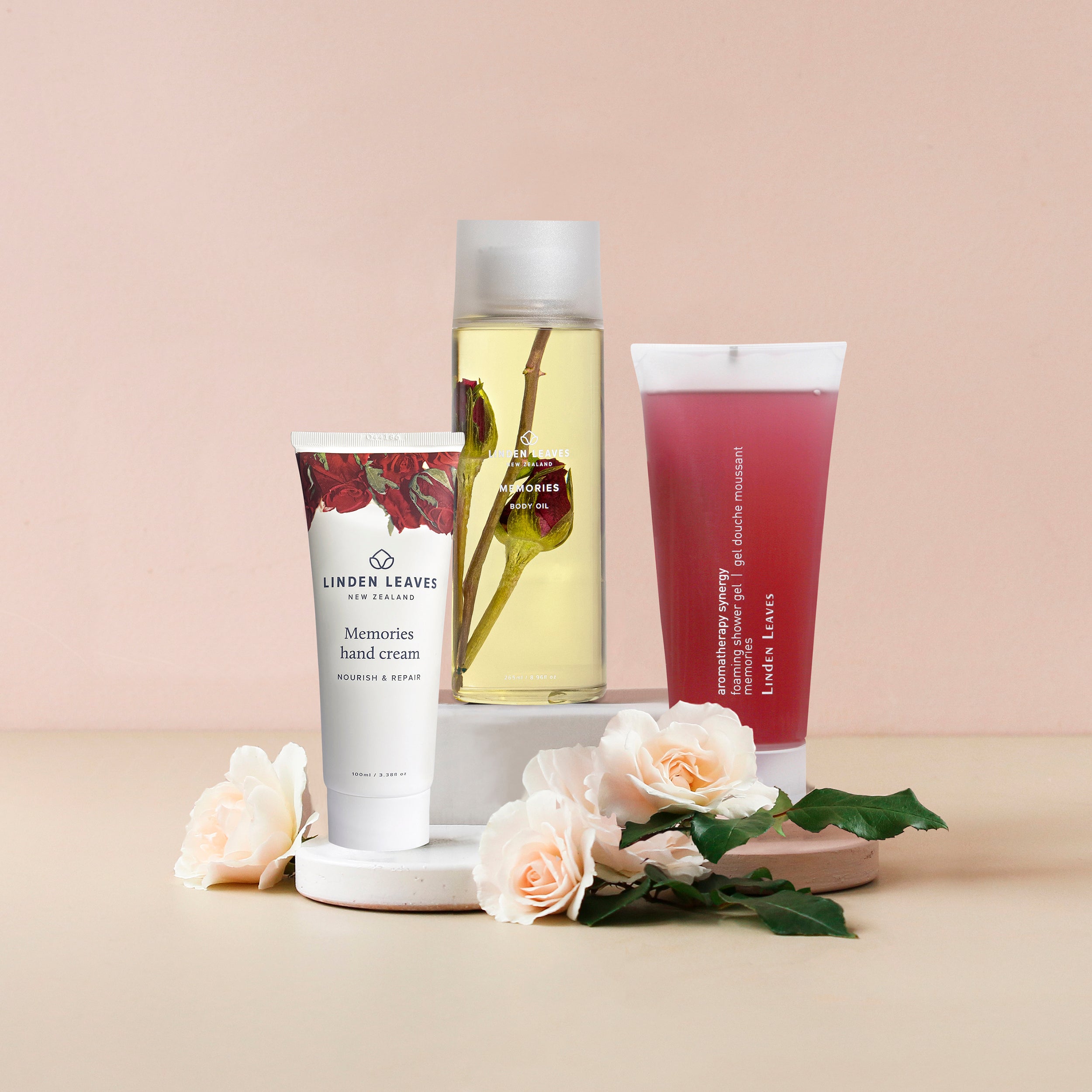 Memories Body Oil 265ml & matching Shower Gel & Hand Cream