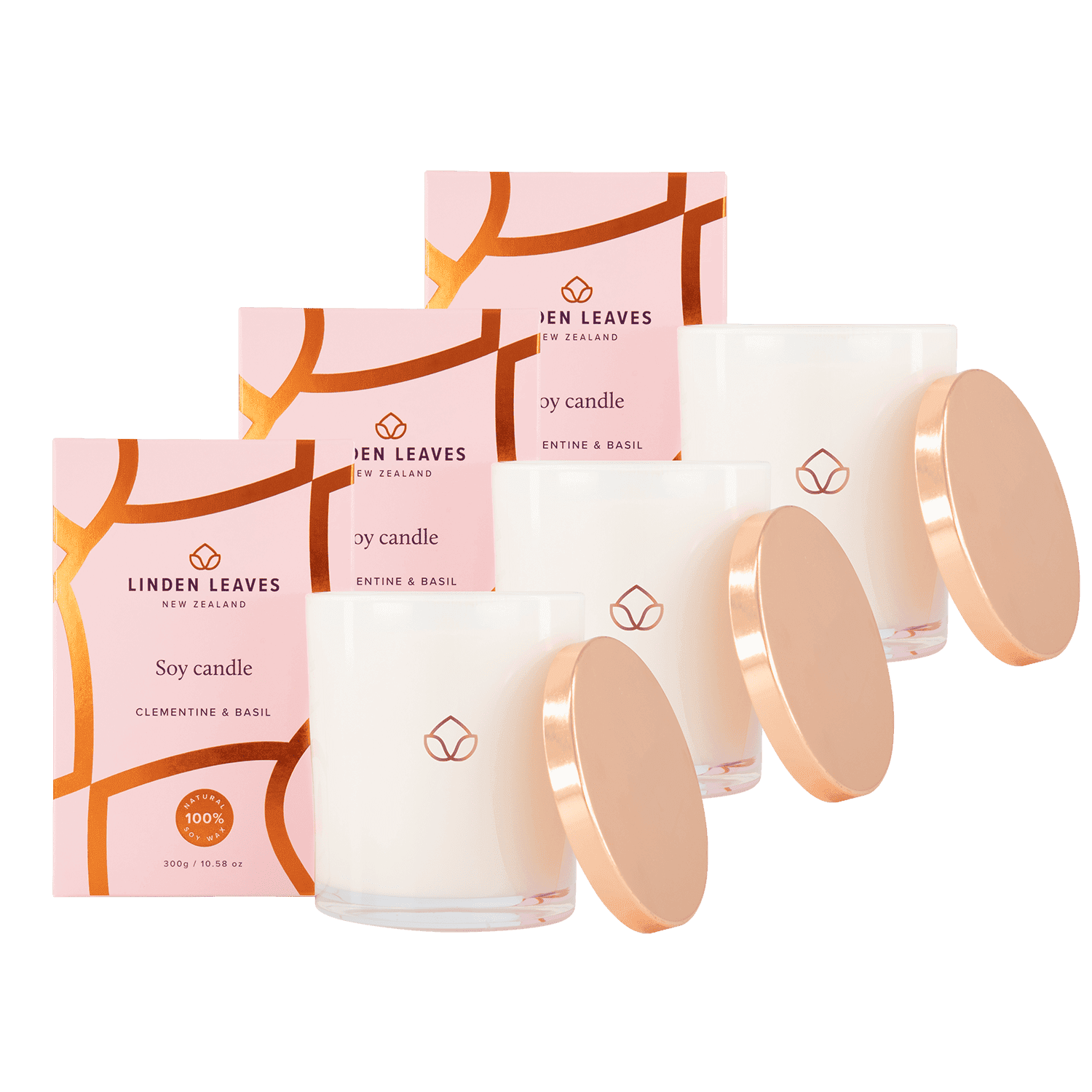 Clementine & Basil Soy Candle Multibuy