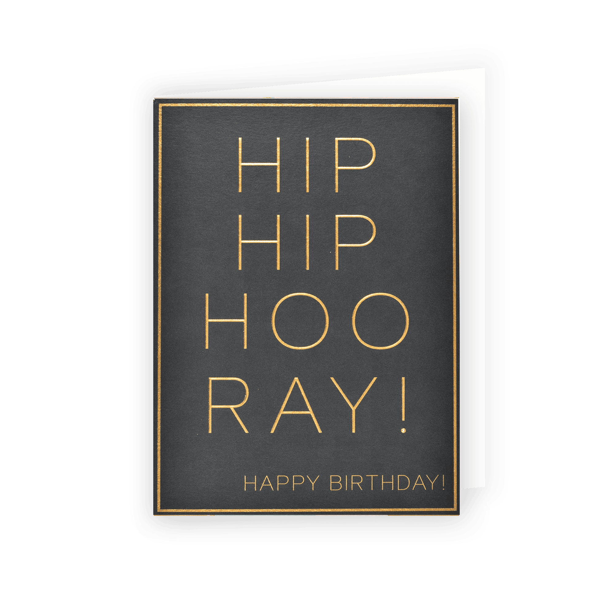 Card - Happy Birthday - Black