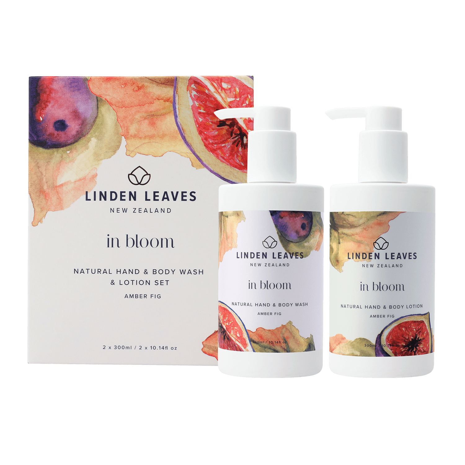 Amber Fig Hand & Body Wash & Lotion Boxed Set