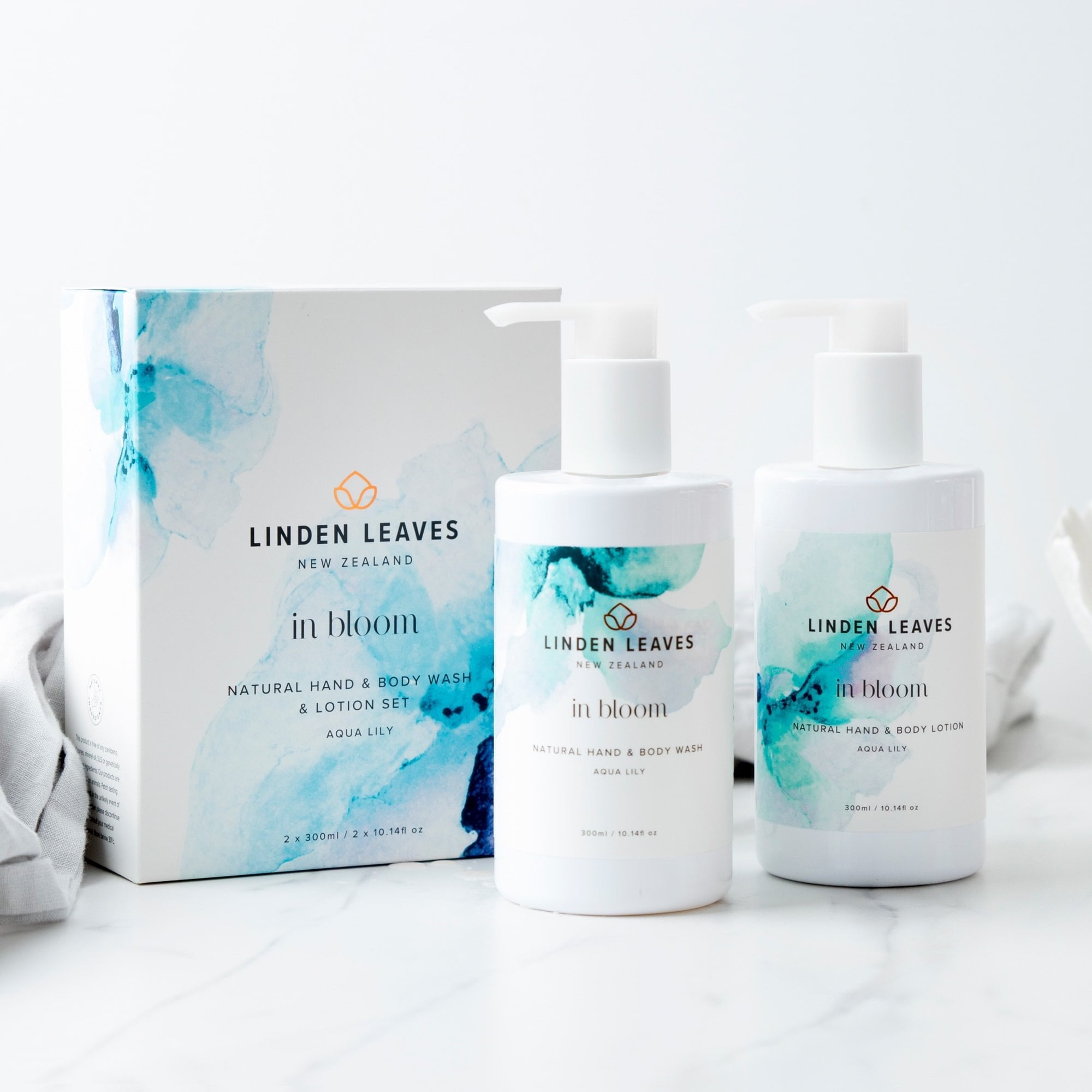 Aqua Lily Hand & Body Wash & Lotion Boxed Set