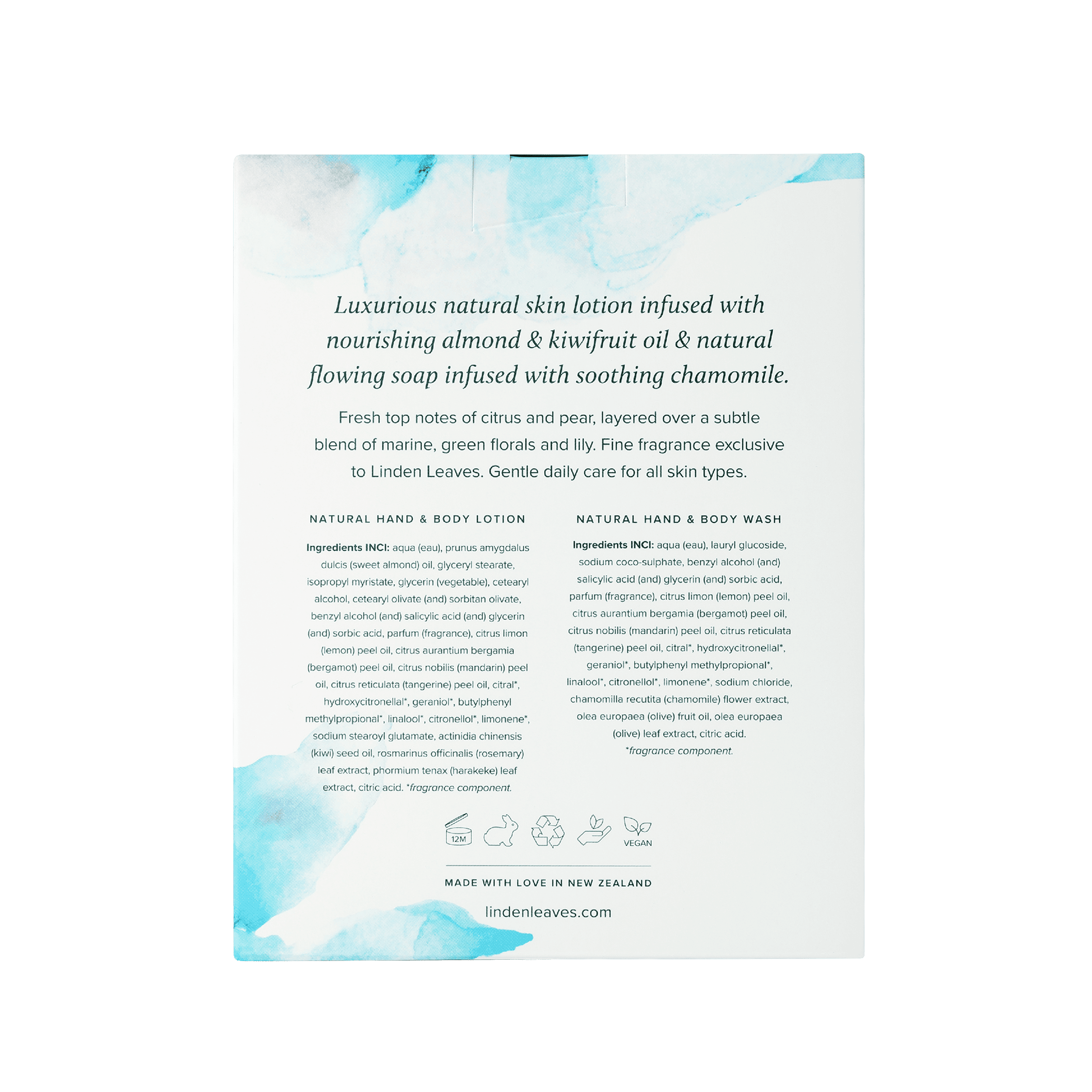 Aqua Lily Hand & Body Wash & Lotion Boxed Set