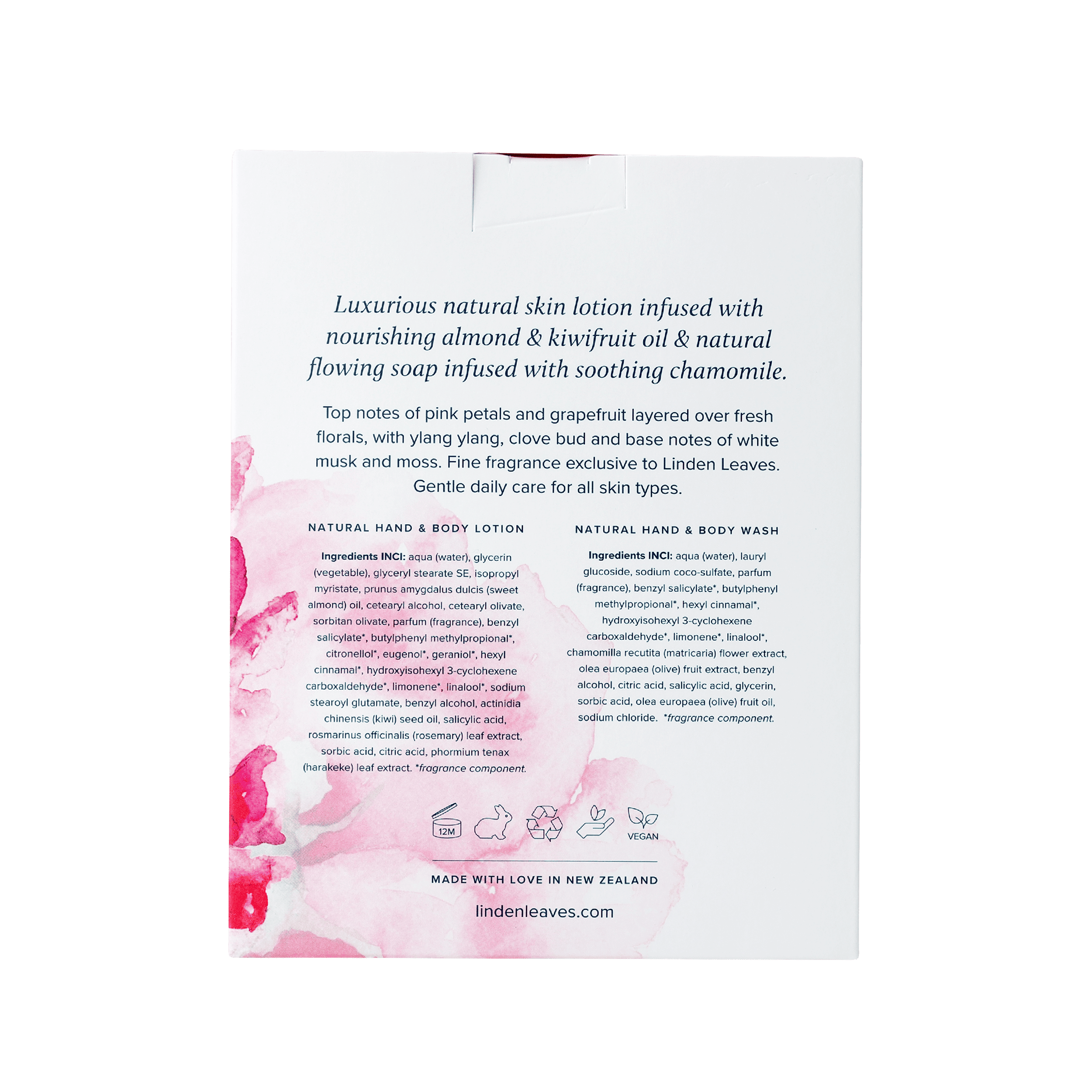 Pink Petal Hand & Body Wash & Lotion Boxed Set