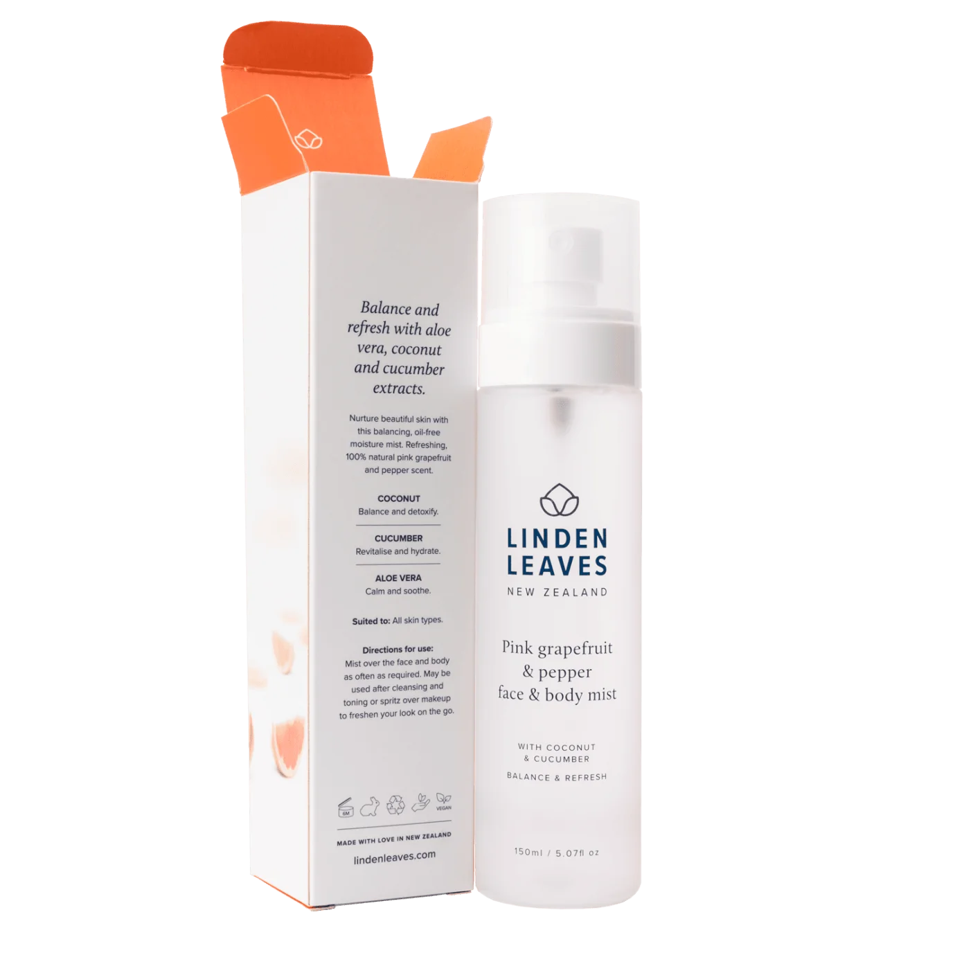 Pink Grapefruit & Pepper Face & Body Mist