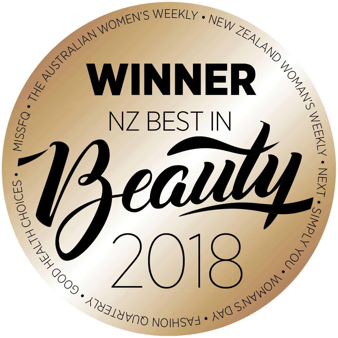 NZ Best in Beauty Award