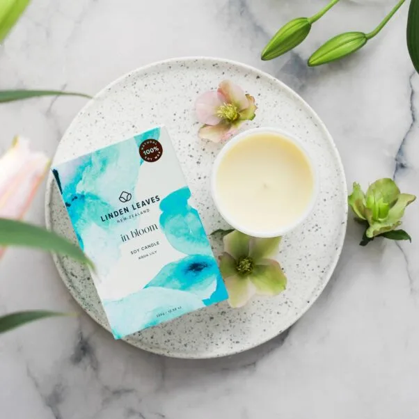 Aqua Lily Soy Candle