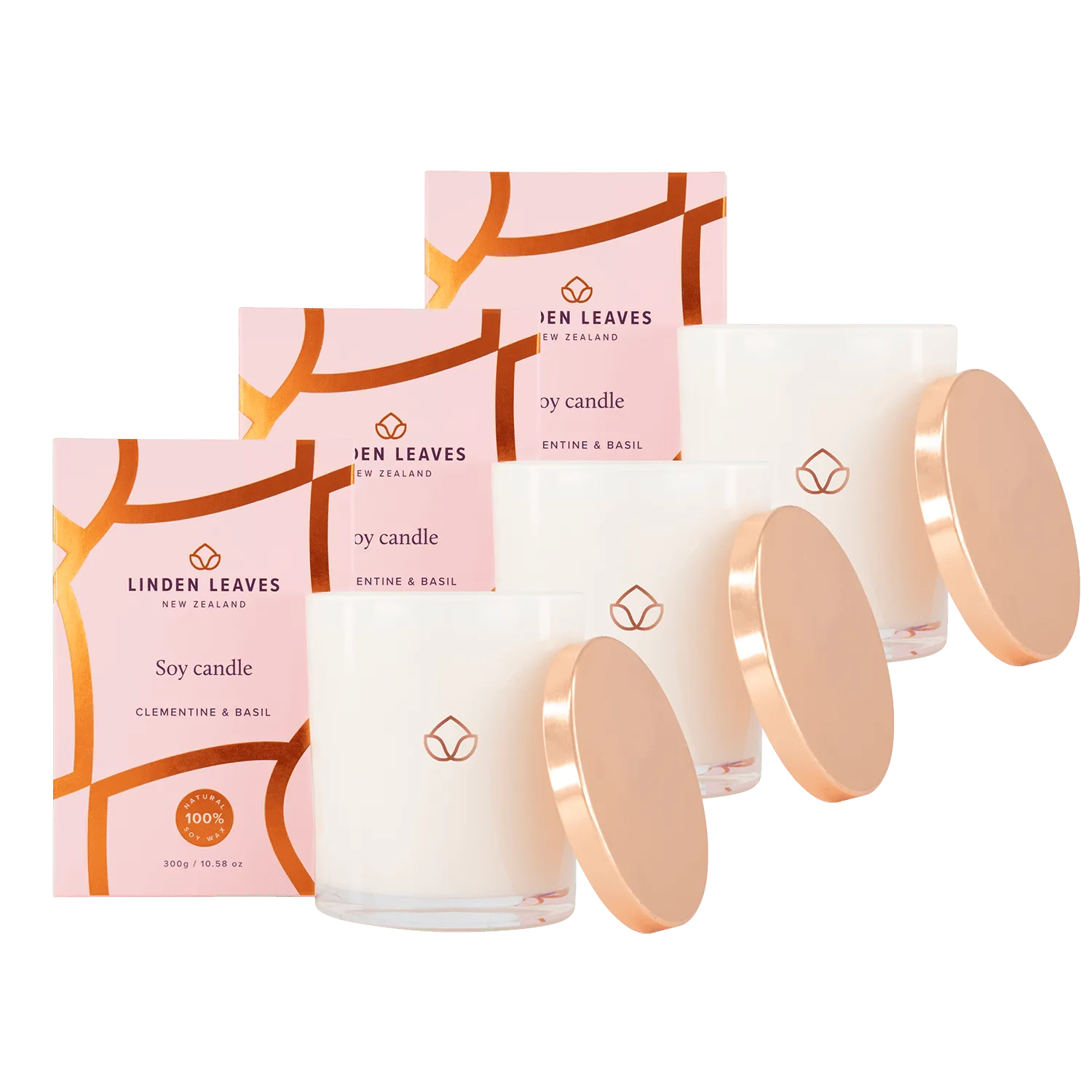Clementine & Basil Soy Candle Multibuy