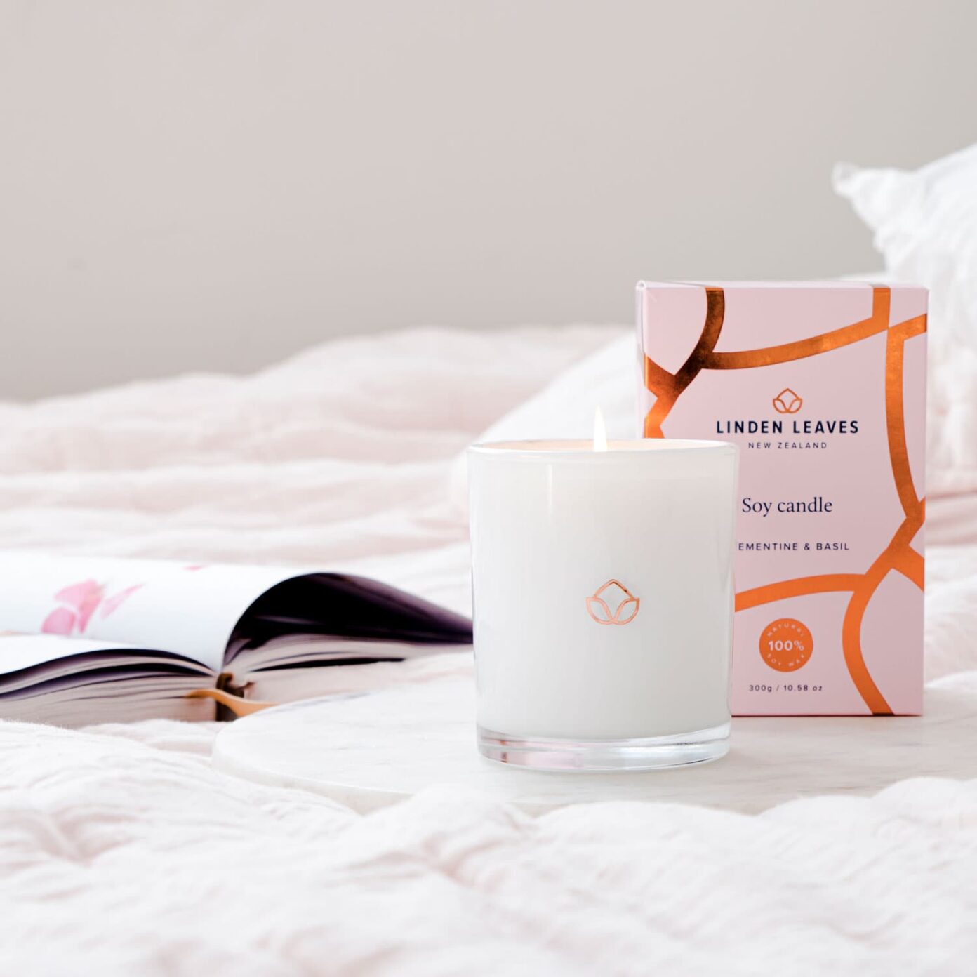 Clementine & Basil Soy Candle